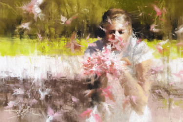 Peinture intitulée "Envol III" par Alexis Le Borgne, Œuvre d'art originale, Pastel
