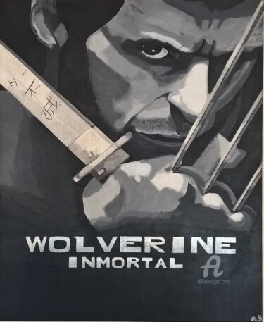 Peinture intitulée "Wolverine (hugh jac…" par Alexis Raoult, Œuvre d'art originale