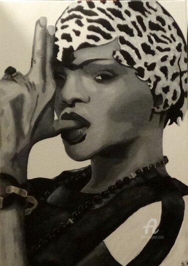 Peinture intitulée "Rihanna" par Alexis Raoult, Œuvre d'art originale, Acrylique