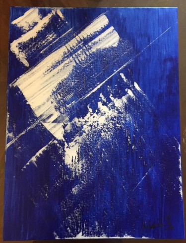 Painting titled "Azure" by Alexisj, Original Artwork, Acrylic