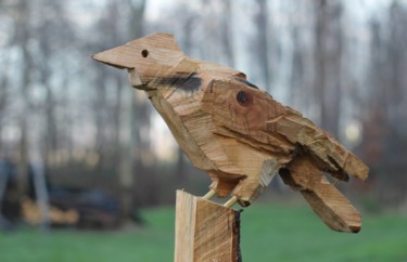 Sculpture titled "Ptak" by Alex Johanson, Original Artwork, Wood