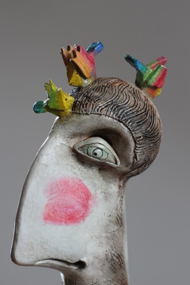 Sculptuur getiteld "Kolorowe jest życie…" door Alex Johanson, Origineel Kunstwerk, Keramiek