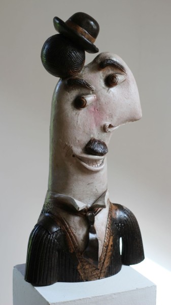 雕塑 标题为“Charlie” 由Alex Johanson, 原创艺术品, 陶瓷