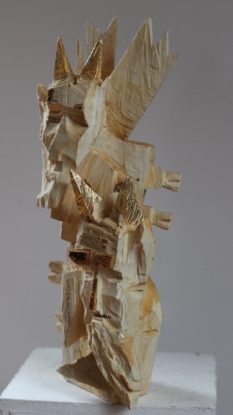 Sculpture titled "Diabelskie figle" by Alex Johanson, Original Artwork, Wood