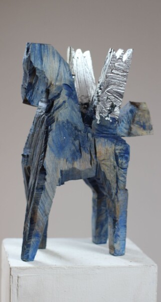 Rzeźba zatytułowany „Z cyklu Koniki besk…” autorstwa Alex Johanson, Oryginalna praca, Drewno