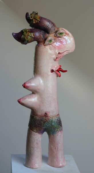 Sculpture intitulée "Wakacje w Turcji" par Alex Johanson, Œuvre d'art originale, Argile