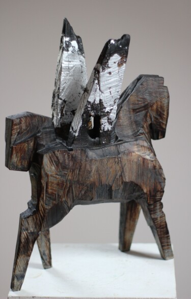 雕塑 标题为“Z CYKLU KONIKI BESK…” 由Alex Johanson, 原创艺术品, 木