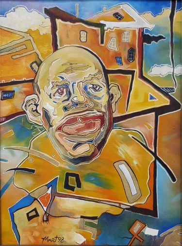 Pintura titulada "Бронзовые уши дедуш…" por Aleksandr Martynenko, Obra de arte original, Oleo