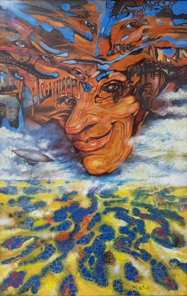 Картина под названием "Джин" - Александр Мартыненко, Подлинное произведение искусства, Масло