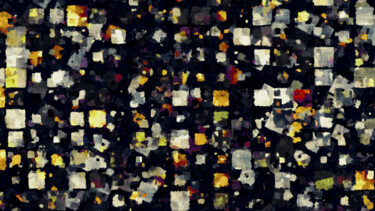 Digital Arts titled "Urban Lights #2" by Hapiman, Original Artwork, Digital Painting