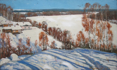「Мороз и солнце...」というタイトルの絵画 Alexander Bezrodnykhによって, オリジナルのアートワーク, オイル