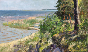 Картина под названием "берег" - Alexander Bezrodnykh, Подлинное произведение искусства, Масло