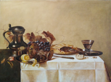 Картина под названием "Завтрак" - Alexander Bezrodnykh, Подлинное произведение искусства, Масло
