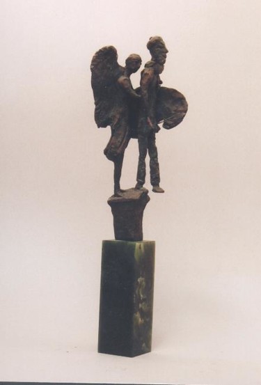 Sculpture titled "Painter with Muse" by Alexey Kriventsov, Original Artwork