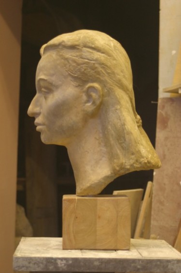 Sculpture titled "Portrait of  girl(C…" by Alexey Kriventsov, Original Artwork