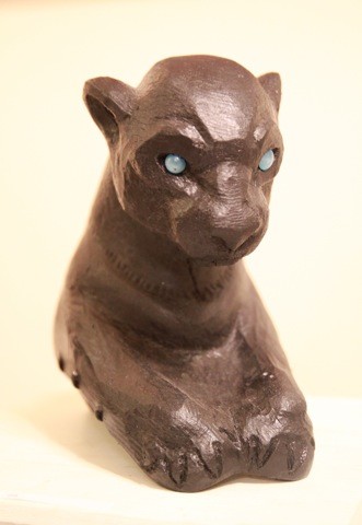 Sculpture titled "The crown " Panther…" by Alexey Kriventsov, Original Artwork