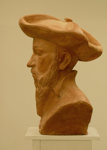 Sculpture titled "Nostradamus" by Alexey Kriventsov, Original Artwork