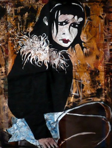 Painting titled "Pippi as Lolita" by Alex Solodov, Original Artwork