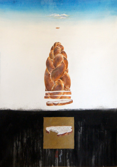Dessin intitulée "Bread. Gifts of Hea…" par Alexander Ustinoff, Œuvre d'art originale, Aquarelle