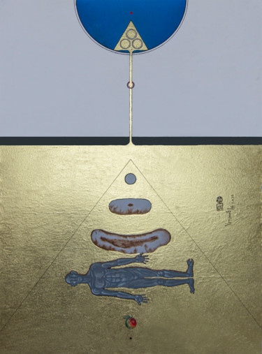 Рисунок под названием "Human Origins" - Alexander Ustinoff, Подлинное произведение искусства, Акрил