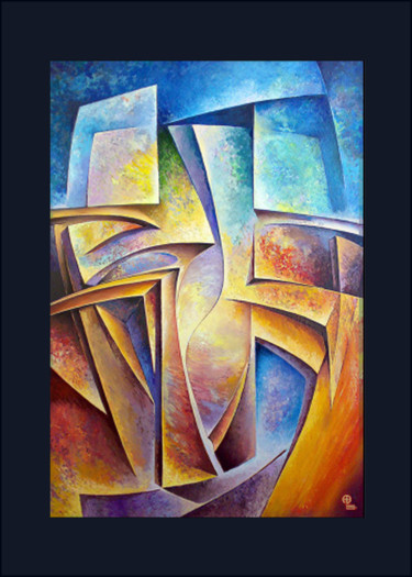 Картина под названием "Cross" - Alexander Vlasov, Подлинное произведение искусства, Масло