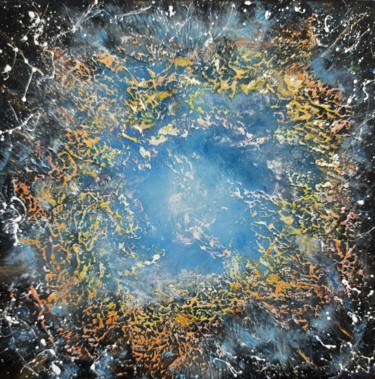 Картина под названием "Infinite...(6 ) (Бе…" - Alla Kosteleckaya, Подлинное произведение искусства, Акрил Установлен на Дере…