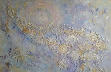Картина под названием "Lace of Life 1" - Alla Kosteleckaya, Подлинное произведение искусства, Акрил Установлен на Деревянная…