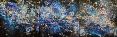 Painting titled "Perpetual motion (t…" by Alla Kosteleckaya, Original Artwork, Acrylic Mounted on Wood Stretcher frame