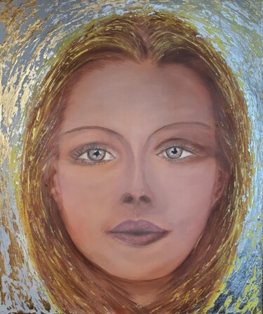 Painting titled "Everything in you" by Alla Kosteleckaya, Original Artwork, Acrylic Mounted on Wood Stretcher frame