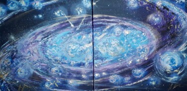 Картина под названием "Infinite Movement (…" - Alla Kosteleckaya, Подлинное произведение искусства, Акрил Установлен на Дере…