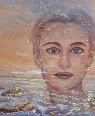 Peinture intitulée "Summer stream" par Alla Kosteleckaya, Œuvre d'art originale, Acrylique Monté sur Châssis en bois