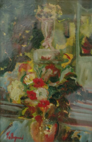 Painting titled "Novembre" by Alfonsina Folegnani, Original Artwork, Oil