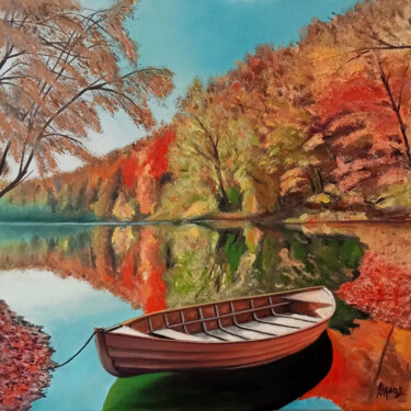 Картина под названием "The peace of nature" - Alfonso Fernandez Gregori, Подлинное произведение искусства, Масло