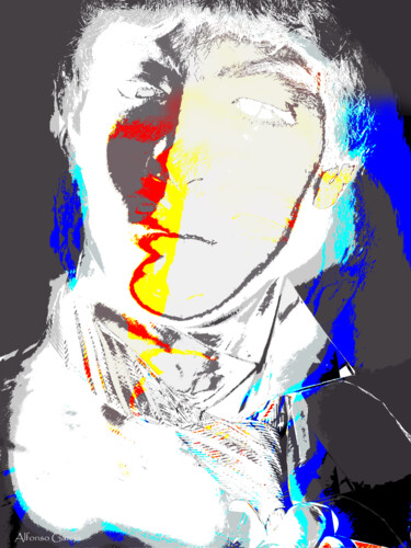 Digital Arts titled "Retrato de Joven" by Alfonso García, Original Artwork, Digital Photography