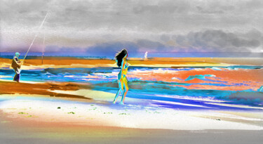 Digital Arts titled "Playa Tranquila" by Alfonso García, Original Artwork, Digital Photography