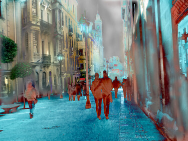 Digitale Kunst mit dem Titel "Calle Zamora" von Alfonso García, Original-Kunstwerk, Digitale Fotografie