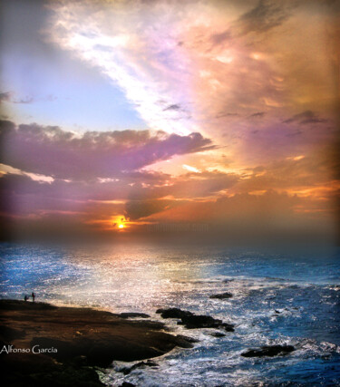 Photography titled "Mar y Rocss" by Alfonso García, Original Artwork, Digital Photography