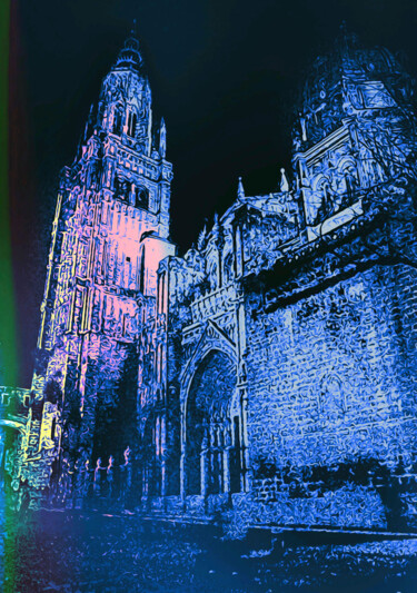 Arts numériques intitulée "Catedral de Toledo" par Alfonso García, Œuvre d'art originale, Photographie numérique