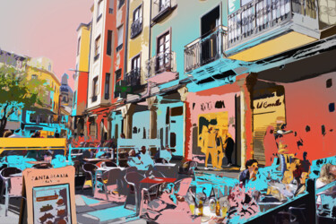 Digital Arts titled "Plaza del Corrillo…" by Alfonso García, Original Artwork, Digital Photography