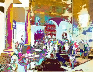 Digitale Kunst mit dem Titel "Plaza del Corrillo 2" von Alfonso García, Original-Kunstwerk, Digitale Fotografie