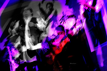 Digitale Kunst getiteld "Tablao Flamenco Los…" door Alfonso García, Origineel Kunstwerk, Digitaal Schilderwerk