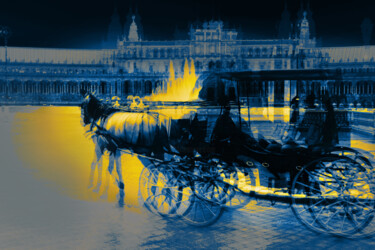 Digital Arts titled "Plaza España de Sev…" by Alfonso García, Original Artwork, Digital Photography