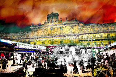 Digital Arts titled "Plaza Mayor de Sala…" by Alfonso García, Original Artwork, Digital Photography