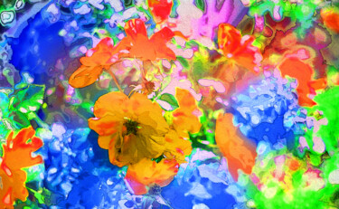 Arte digital titulada "Impresión Floral" por Alfonso García, Obra de arte original, Fotografía digital