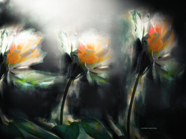 Digital Arts titled "Panoplia Floral 2" by Alfonso García, Original Artwork, Digital Painting