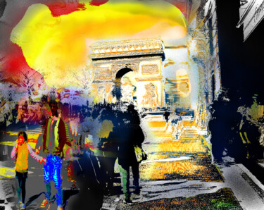 Digitale Kunst getiteld "Arco del Triunfo  2…" door Alfonso García, Origineel Kunstwerk, Digitale fotografie