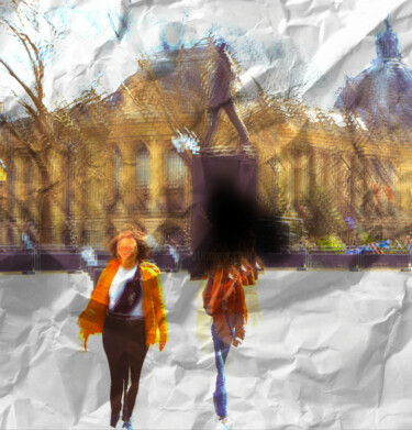 Digital Arts titled "Con el General París" by Alfonso García, Original Artwork, Digital Photography