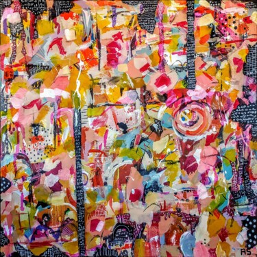 Pintura titulada "Código oculto" por Alfonso Sánchez, Obra de arte original, Acrílico Montado en Bastidor de camilla de made…