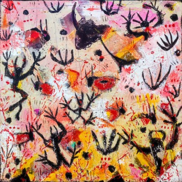 Картина под названием "Mad wise men" - Alfonso Sánchez, Подлинное произведение искусства, Акрил Установлен на Деревянная рам…