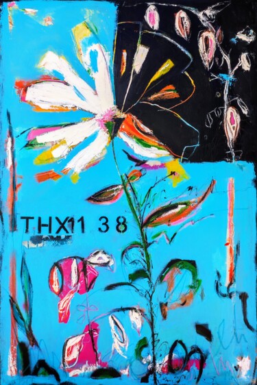 Painting titled "THX 1138" by Alfonso Sánchez, Original Artwork, Acrylic